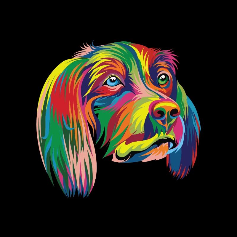 Regenbogen Hund - Premium Design