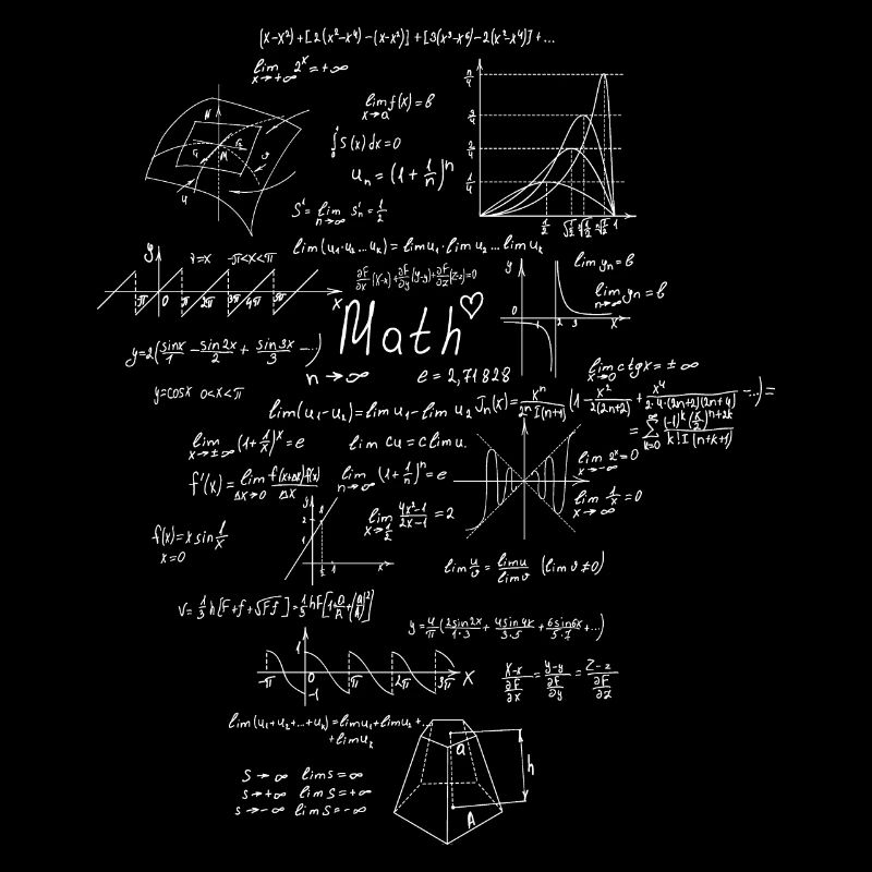 Mathematics equations I love math