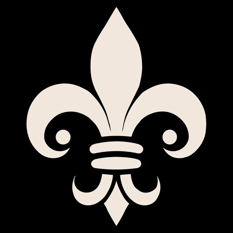 Schlichtes Fleur de lys Design