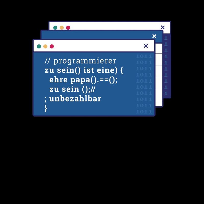 Entwickler Coder Programmierer Vater