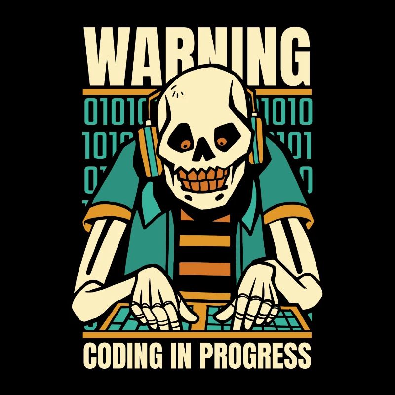 Développeur Coder Programmeur Squelette