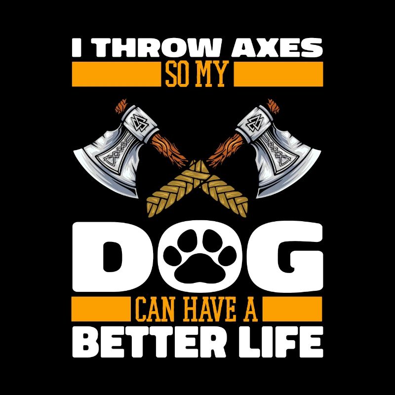 Axtwerfen Axtwerfer Hund