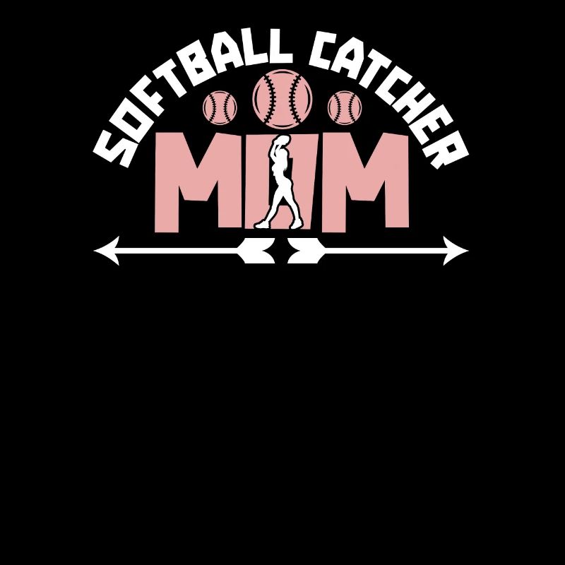 Softball Mutter Softball Catcher Mom