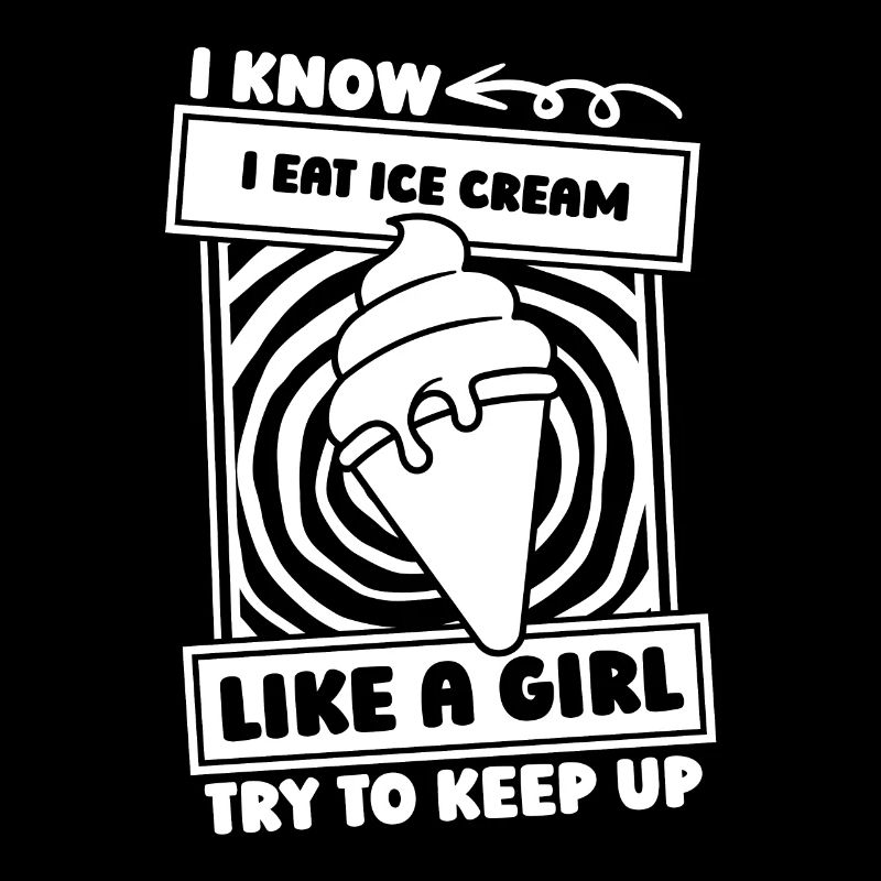 Fille de crème glacée