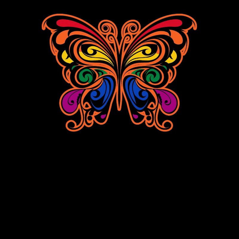 Papillon Arc-en-ciel Tribal Papillon