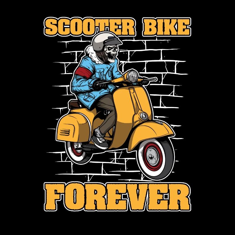 Motorroller Skelett