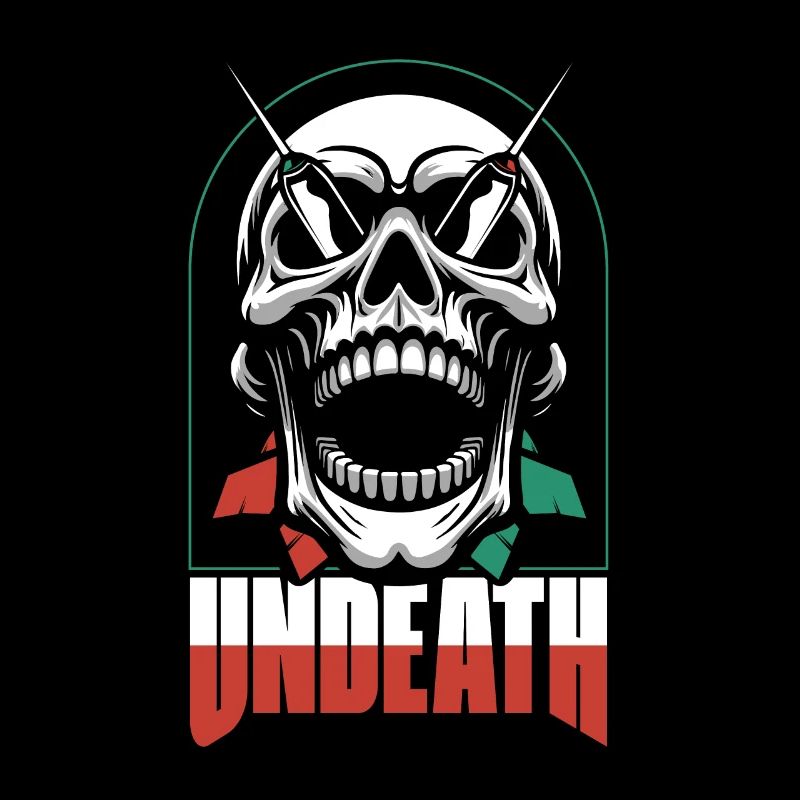 Darts Darts Player Skull Undeath