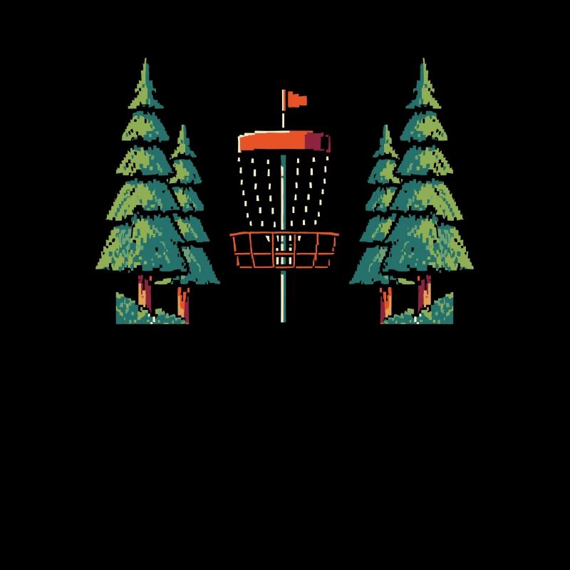 Frisbee Golf Disc Golf 8 Bit
