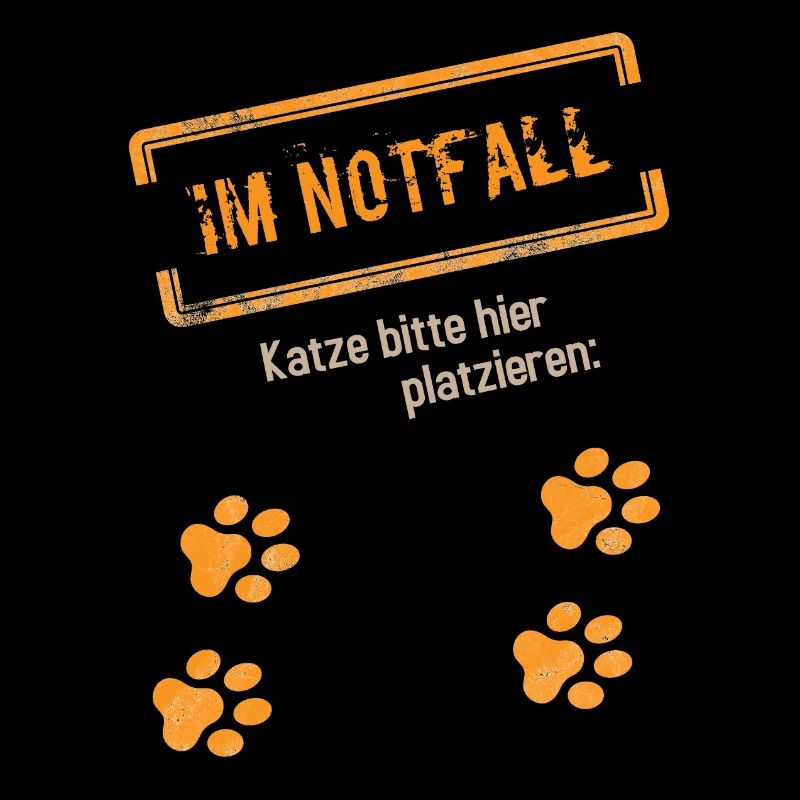 Notfall Katze lustige Sprüche Geschenk Spruch Fan