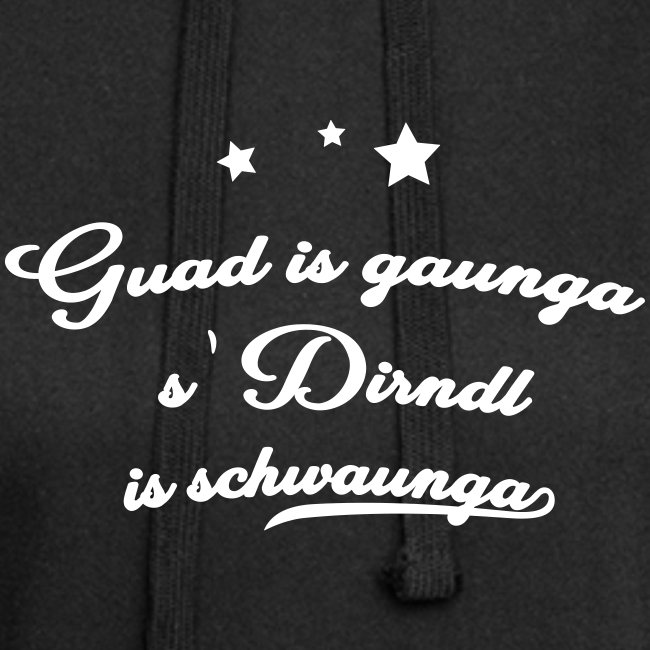Guad is gaunga s'Dirndl is schwaunga - Hoodie-Kleid