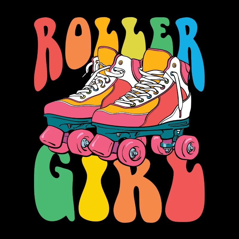 Roller Girl - 70s, Seventies, Nostalgia Design