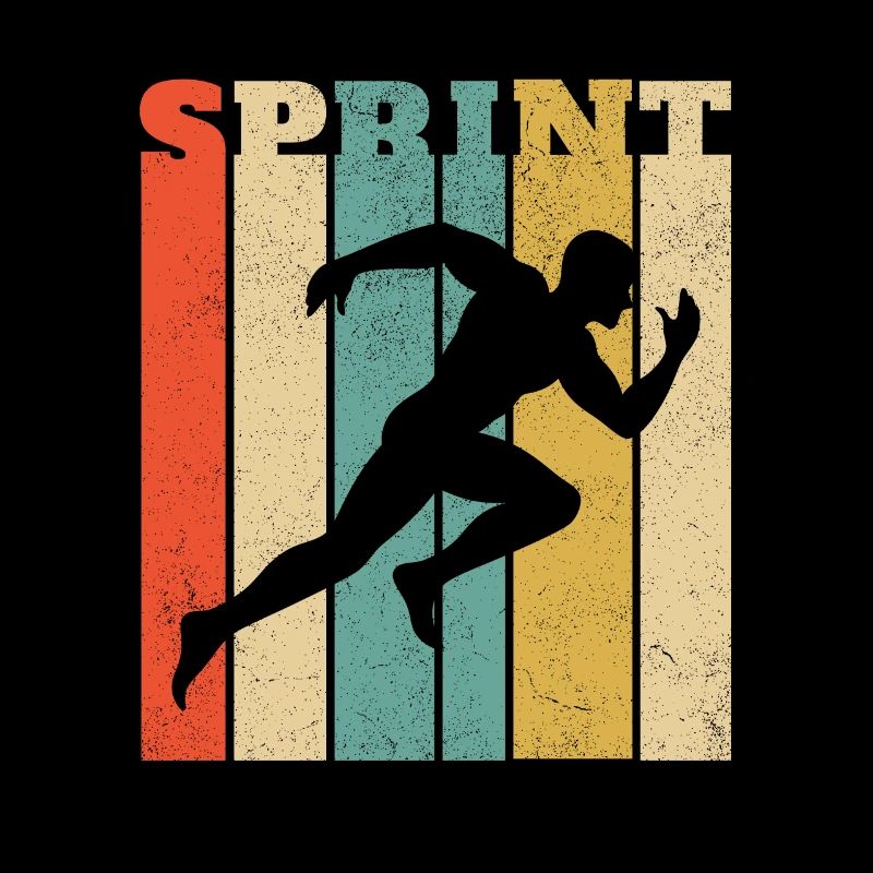 Retro Sprinting Design für einen Sprinter - SPRINT