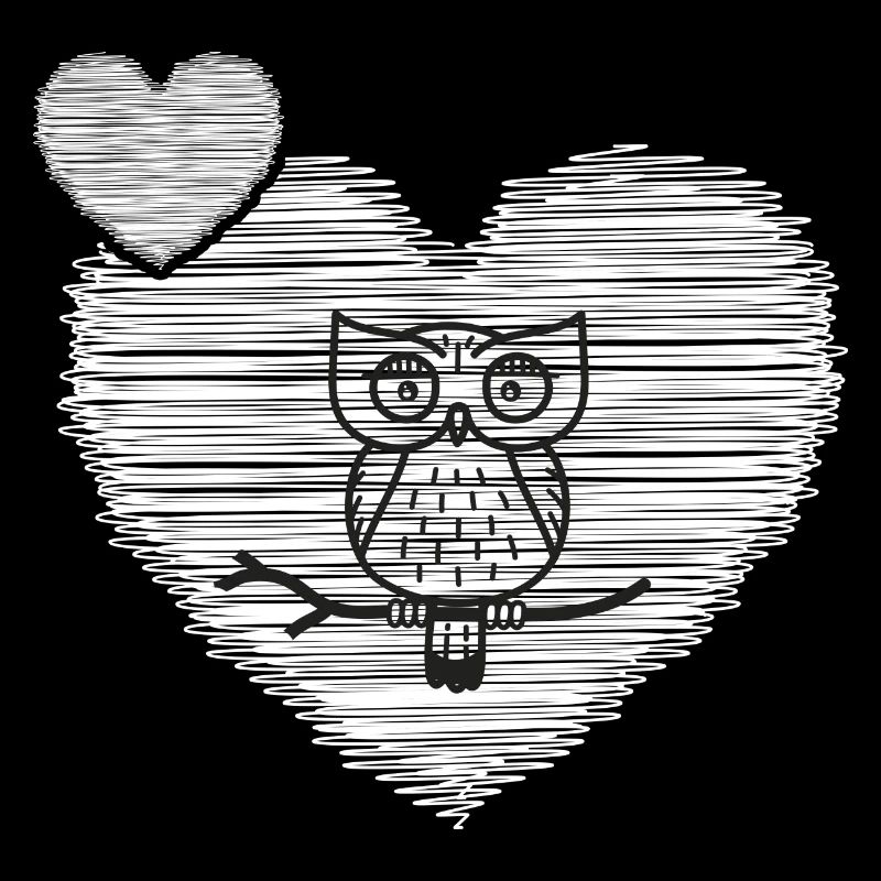 Eule "alte Eule mit Herz" Eulensammlung Eulen