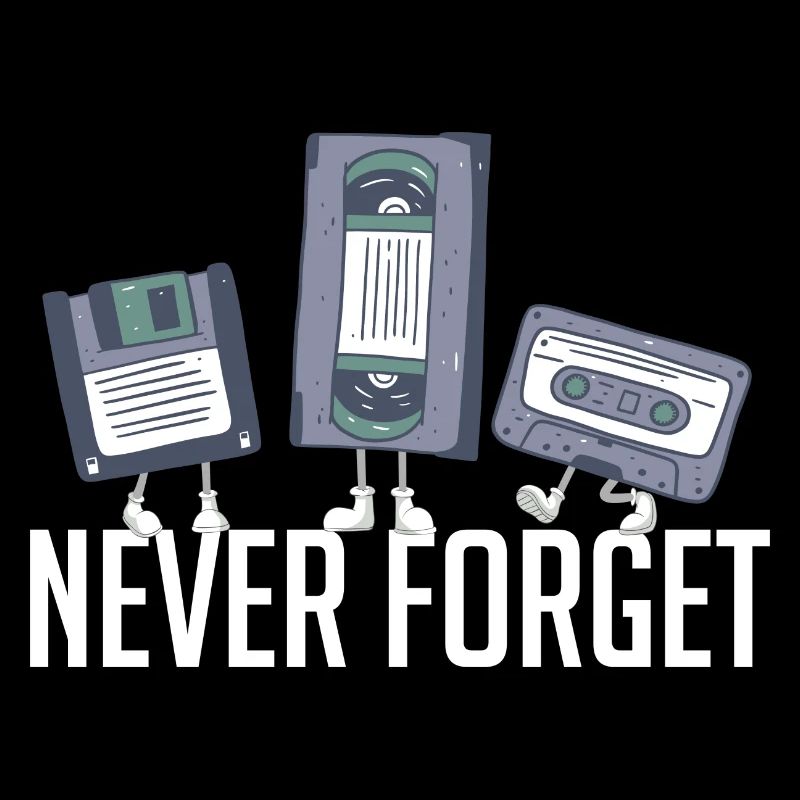 Never Forget 80 rétro 90 disquette technique