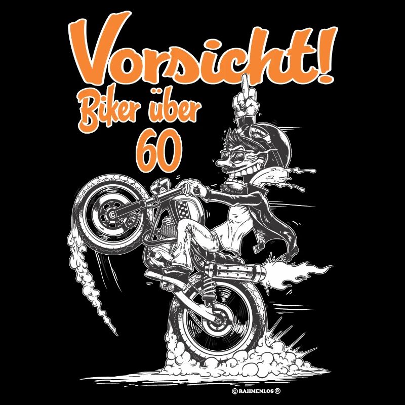 Tees Paradise Biker ueber 60 Biker Geschenk Shirt