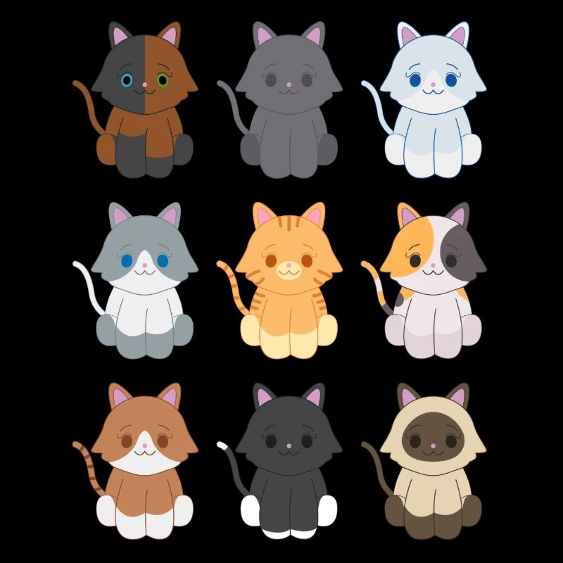 9 small kittens