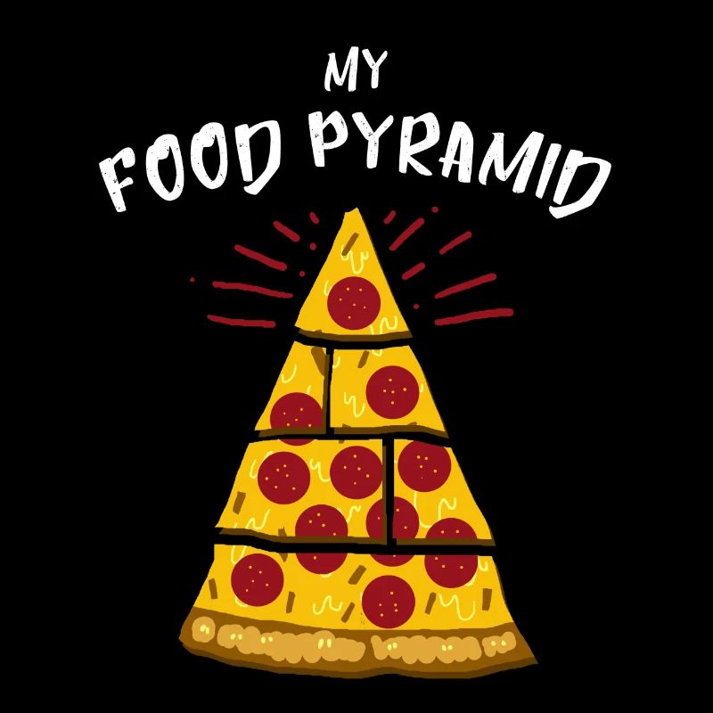Nutritional pyramid pizza gift