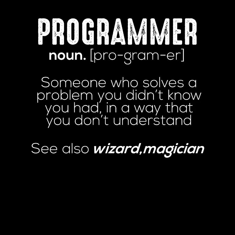 Signification drôle programmeur