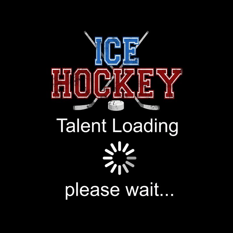 Eishockey Talent läd Bitte Warten Geschenk