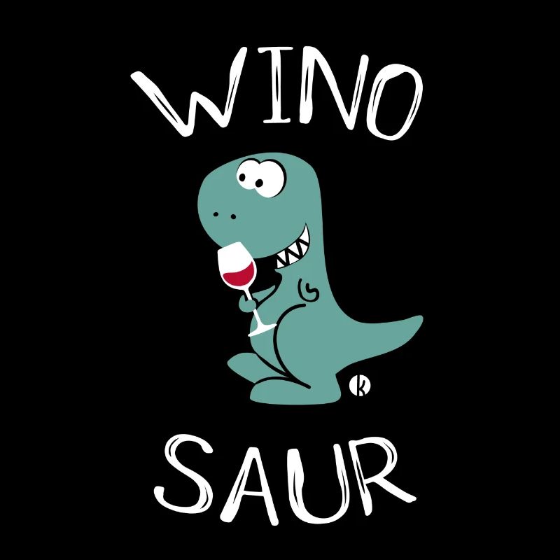 Winsoaur - Wine Dinosaur T-Rex Funny Gift