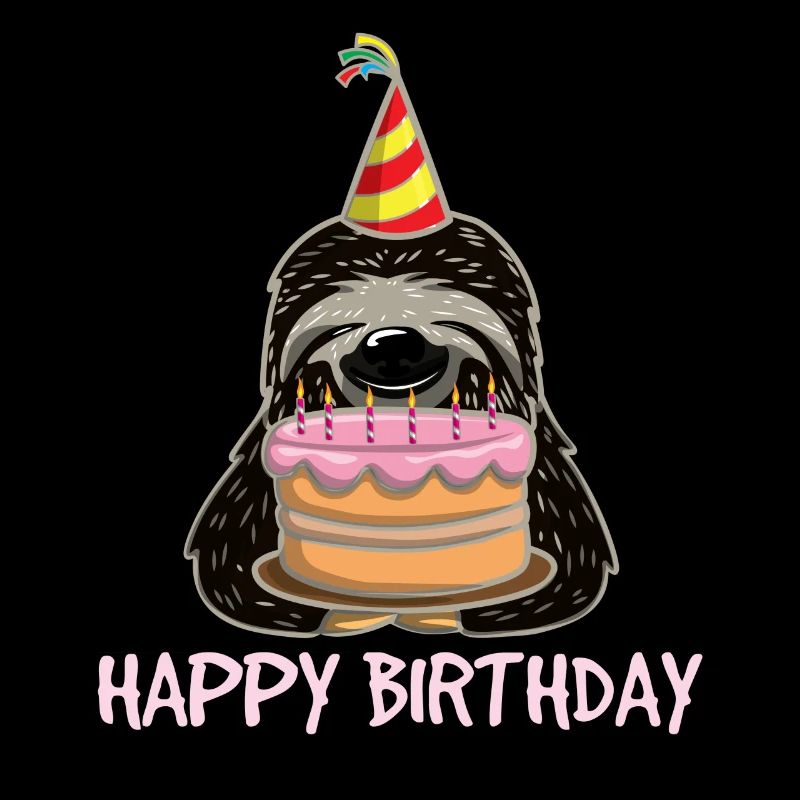 Faultier Sloth Torte Hut Geburtstag Trend Geschenk