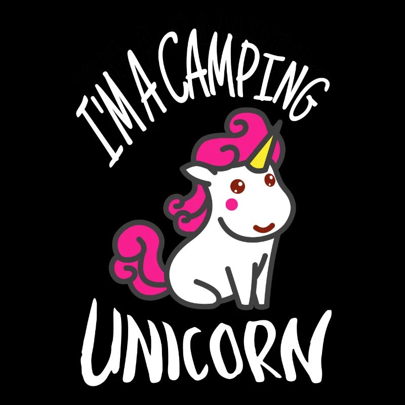 Ich bin ein Camping Camper Einhorn Kinder Geschenk