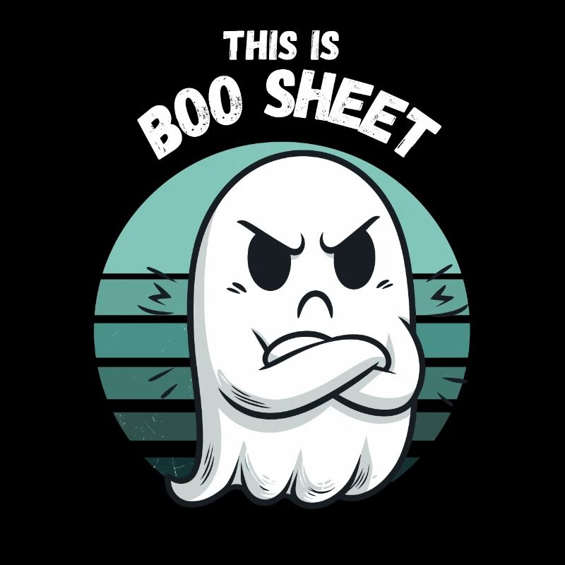 Halloween Ghost Ghost Bullshit Jeu de mots drôle
