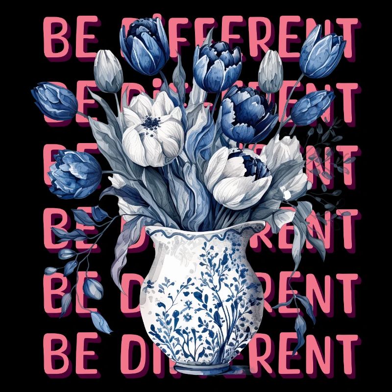 Be Different – Blue Tulips & Positivity