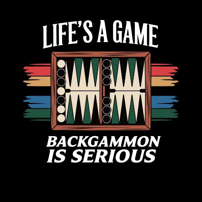 La vie est un jeu de backgammon est sérieux Lovers Board G