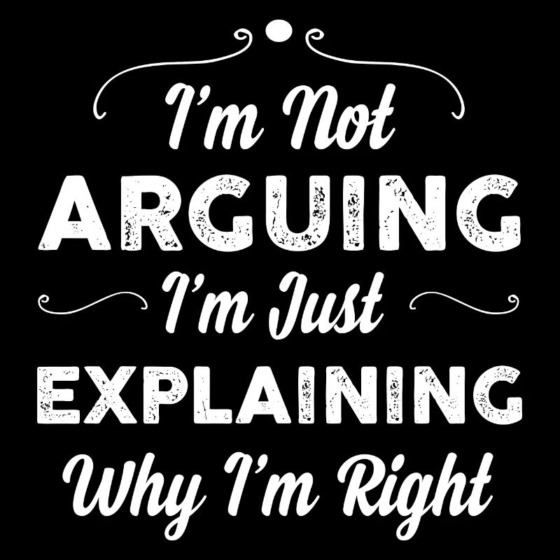 I m Not Arguing I m Just Explaining Why I m Right