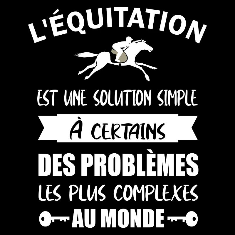 L'équitation est une solution simple t-shirt