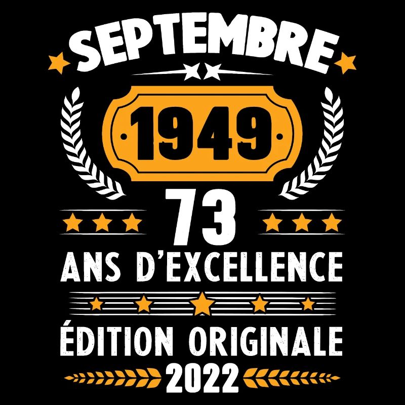 Cadeau D'anniversaire Rétro 73 Ans Septembre 1949