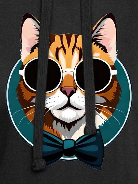 Cute cat with glasses