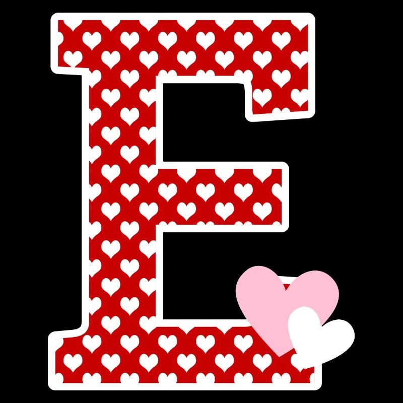 Buchstabe E Herz