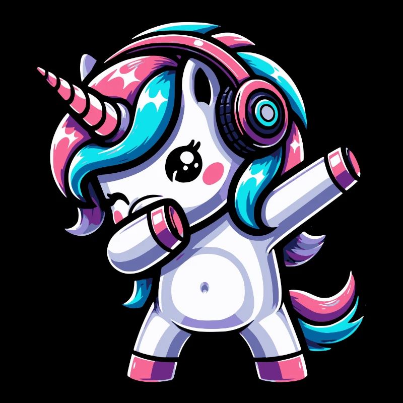 Dabbing Einhorn