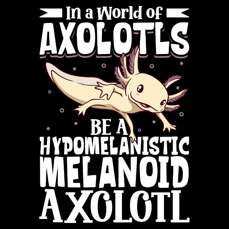 Sei ein Hypomelanistic melanoid Axolotl