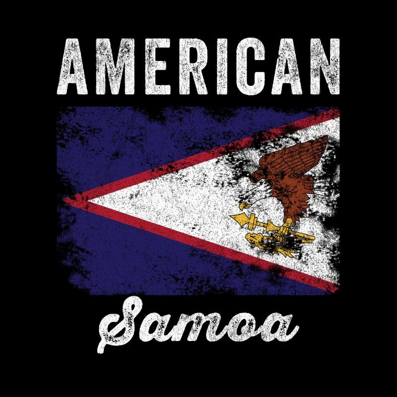 American samoa Flag Distressed