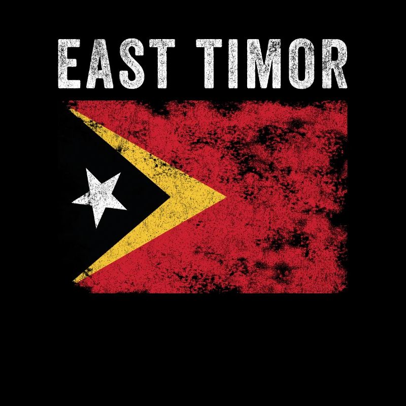 Osttimor-Flagge Distressed Timorese Flagge