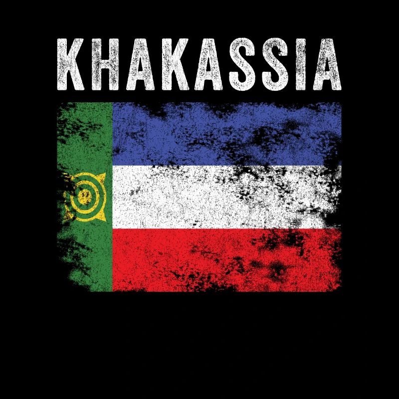 Khakassia Flag Distressed - Khakas Flag