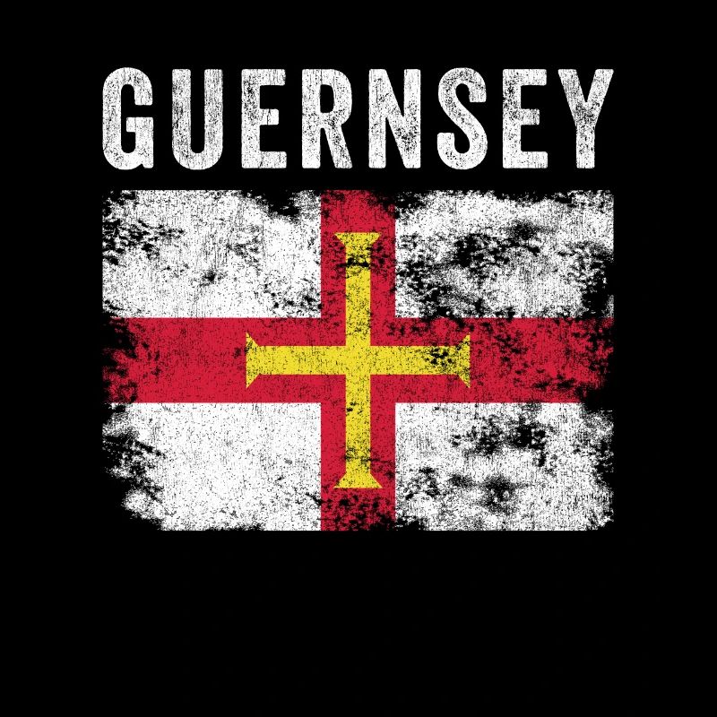 Guernsey Flag Distressed - Guernsey Flag
