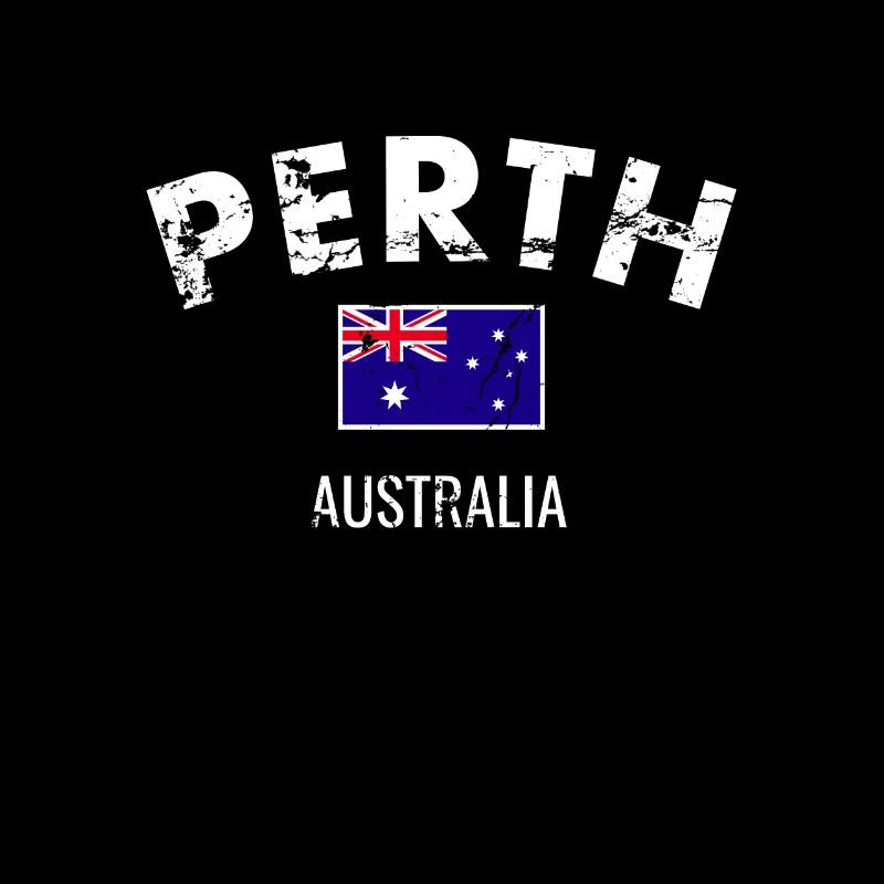 Perth Australie Australie Vintage drapeau