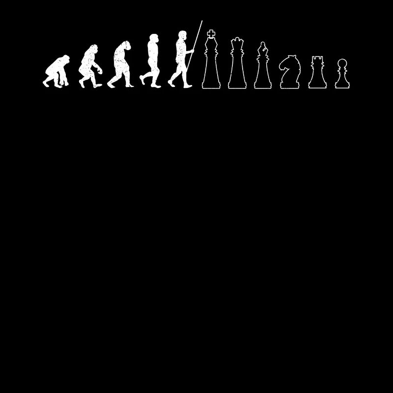 Schach Spieler Lustiges Evolution Brettspiel Schac