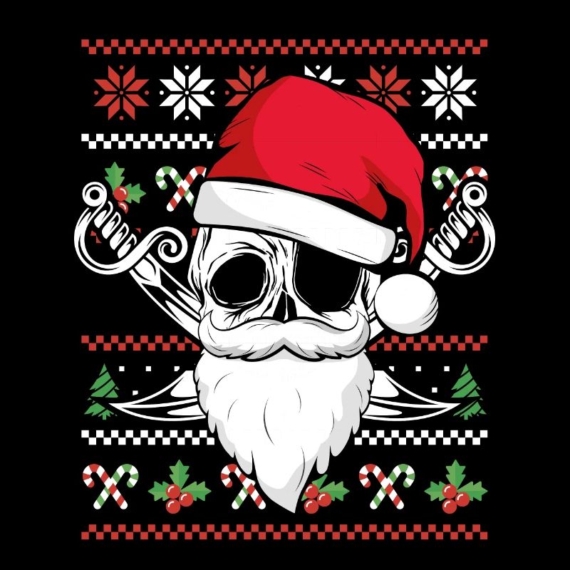 Pirate de Noël avec des épées