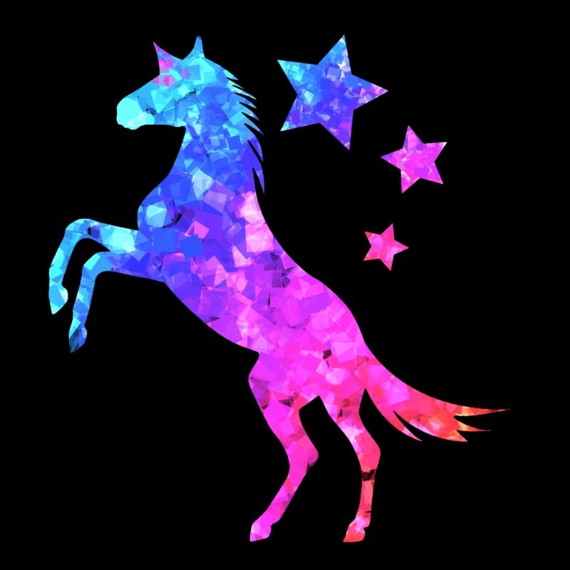 Fantasie Einhorn mit Stern