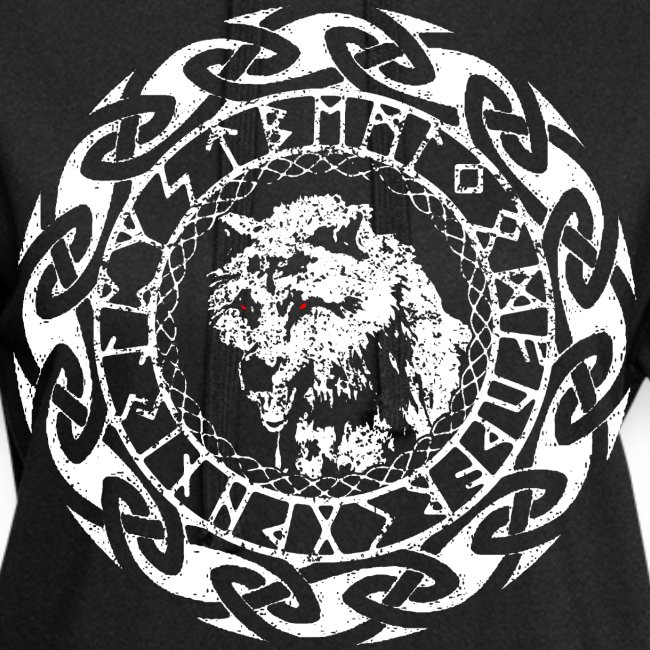 Fenrir Geri Freki Wolf Wikinger Tribal Runen