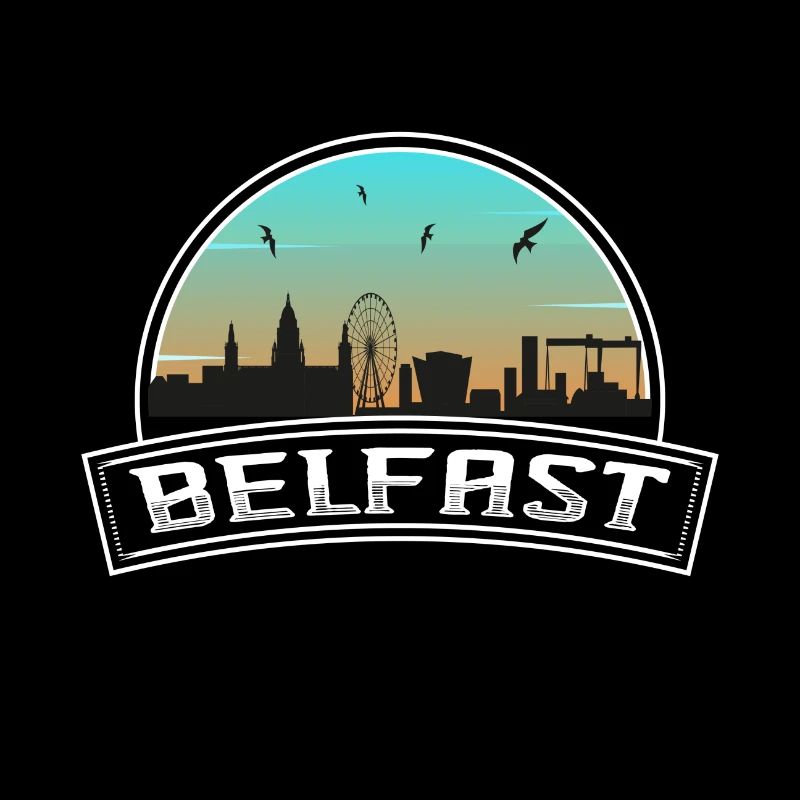 Belfast Northern Ireland Skyline Irish Souvenir