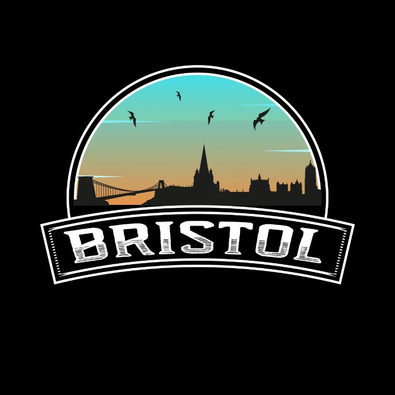 Bristol England Skyline Britisches Souvenir