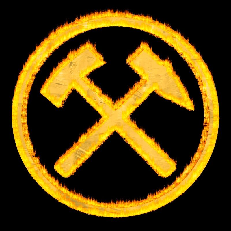 Hammer and Beater Mining Coal Gift