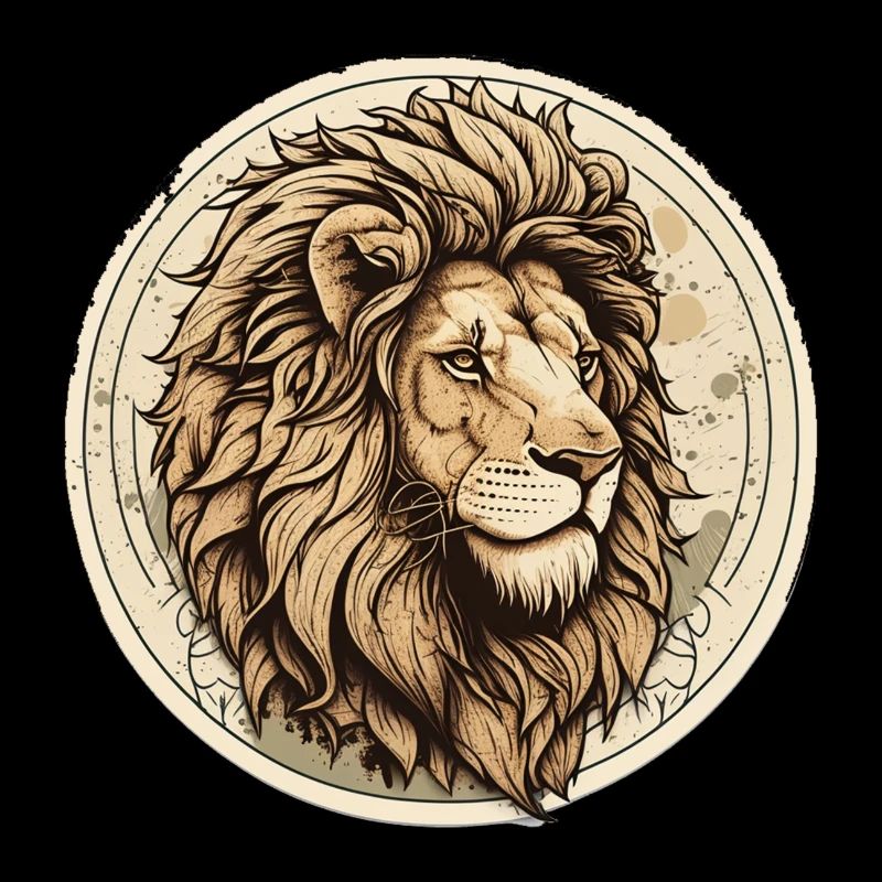 Regal Lion Circle Patch