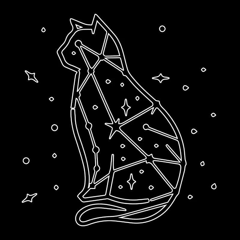 Dessin au trait de chat